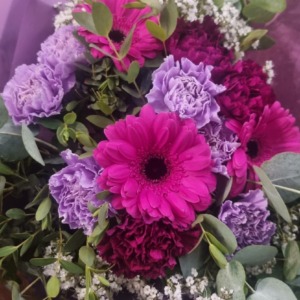 bouquet lilla e viola